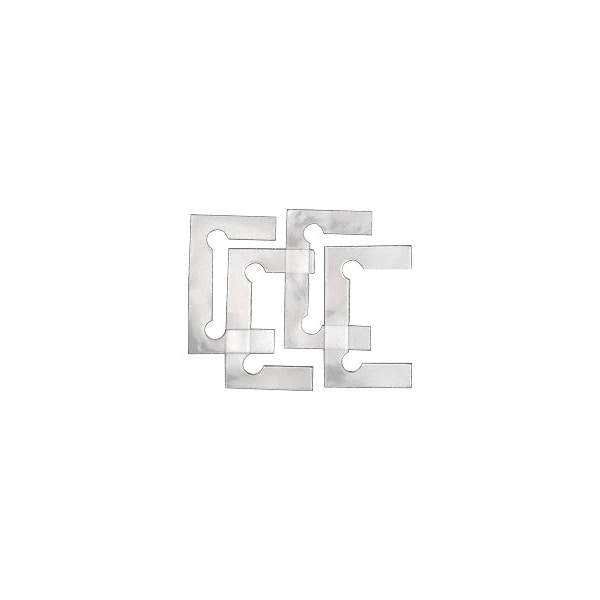 Cr Laurence Victoria Series Clear Replacement Gaskets, 4PK VCT4GKCLR - main